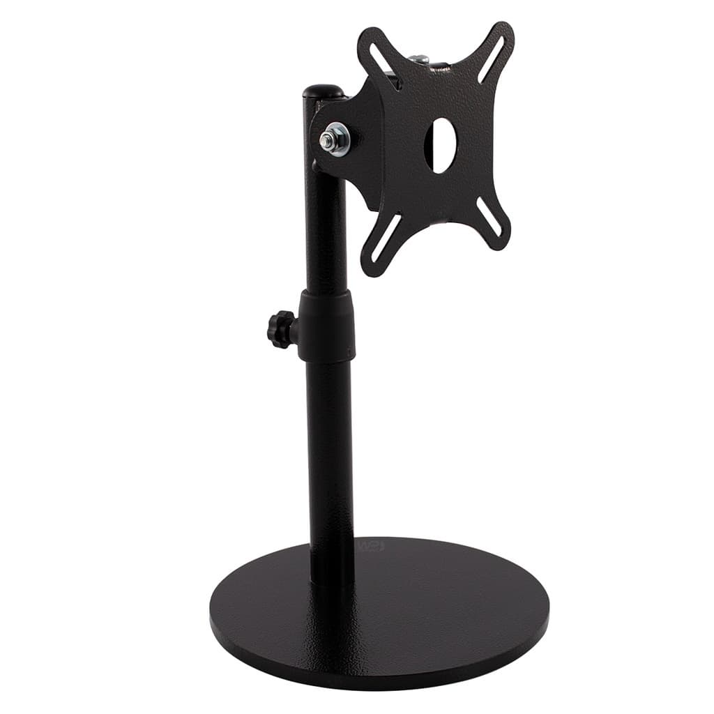 Suporte de monitor ergonômico ajustável em aço carbono preto