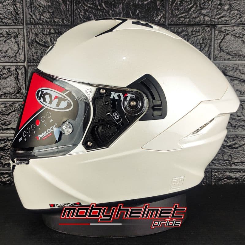 KYT NFR-Branco Simples Brilhante