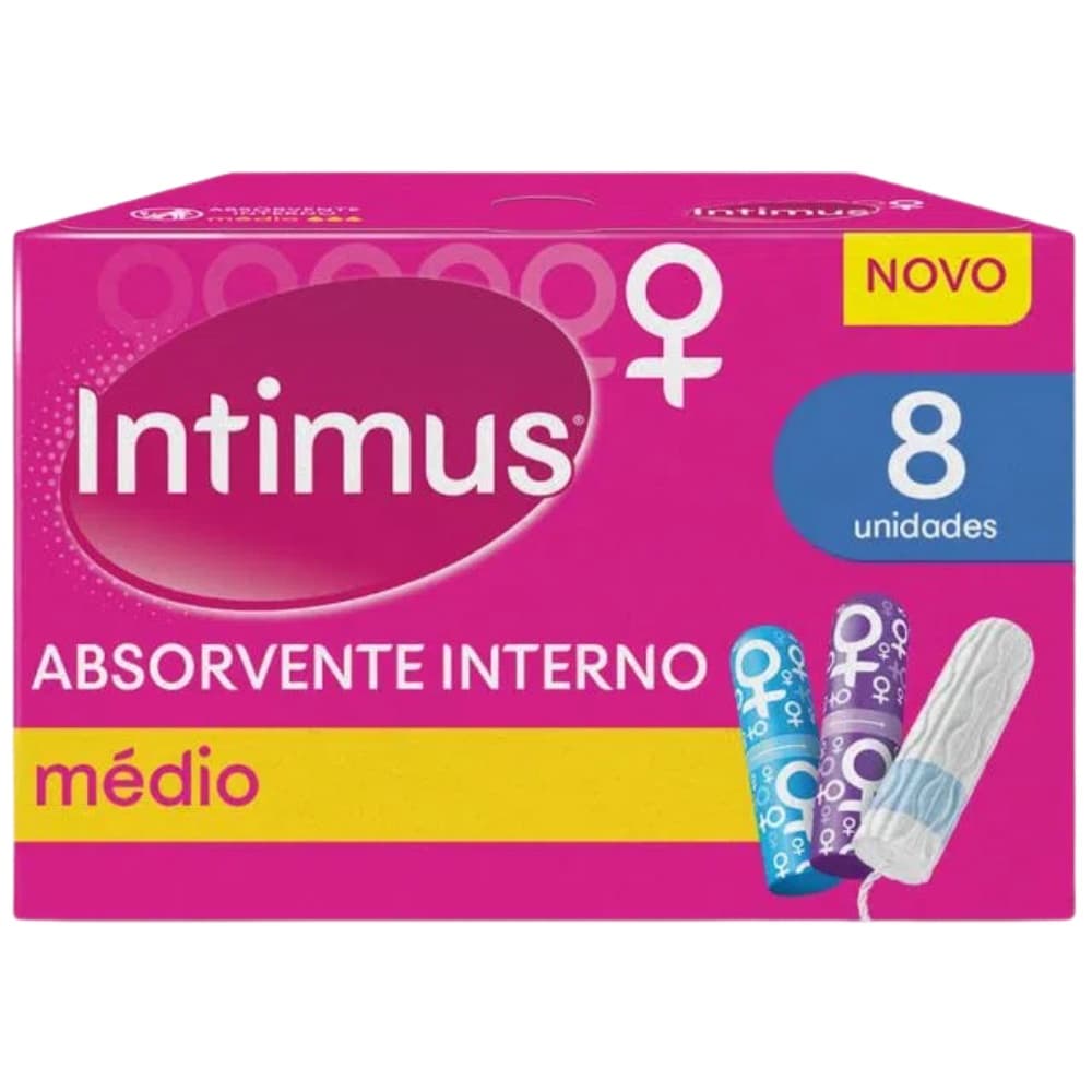 Absorvente Interno Intimus Médio 8 unidades Intimus Interno