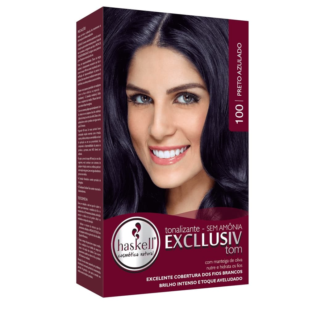 Tonalizante Excllusiv Tom Haskell - Preto Azulado 100