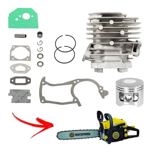 Kit Cilindro Pistão Anéis Gaiola Juntas P/ Matsuyama Msmat50