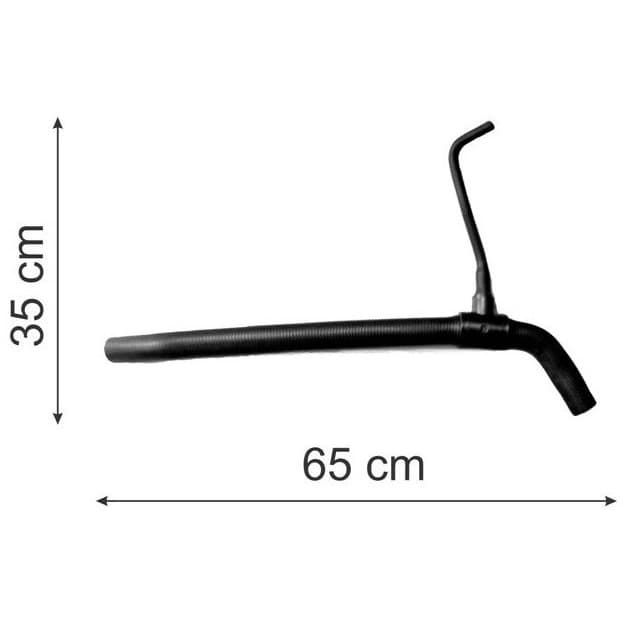 Mangueira superior radiador Santana 65cm, preta, para veículos Santana