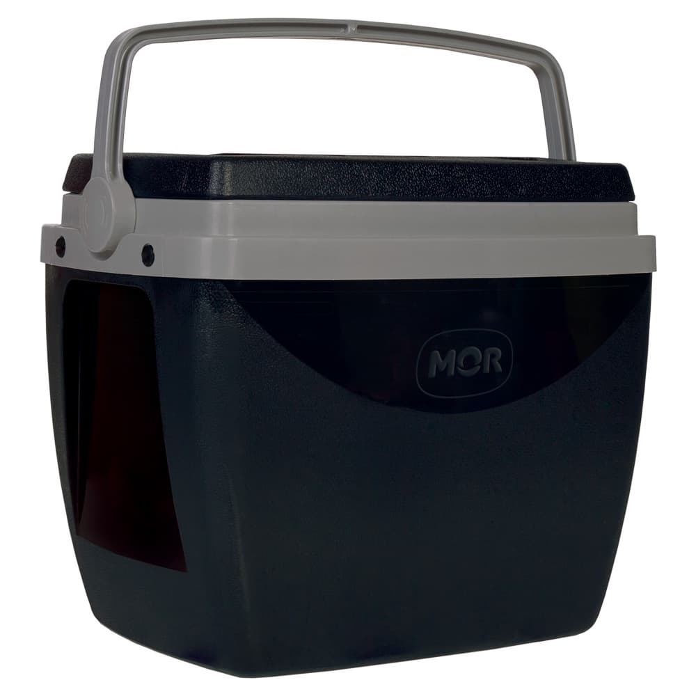 Caixa Térmica 18 Litros Cooler Preto Com Alça Mor Ideal p/ Bebidas Lanches Praia Piscina