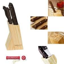 CONJUNTO DE FACAS  PONTEIO MUNDIAL 5 FACAS +CEPO-0900005- SALIM