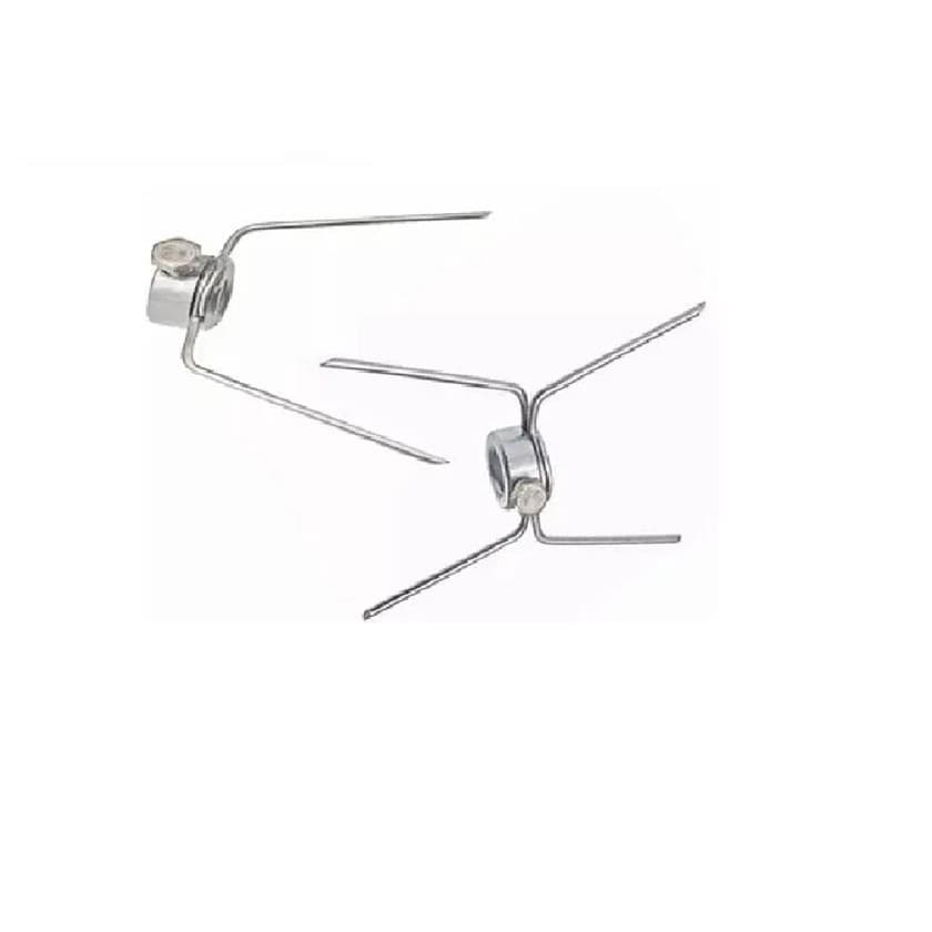 Kit Garfos Frangueira 24 Duplos + 2 Simples Para Espeto