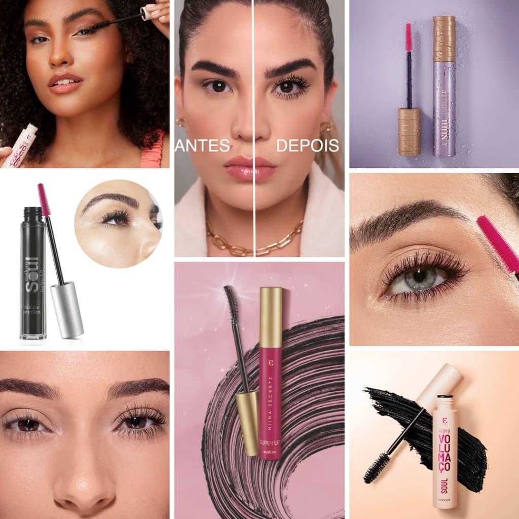 Máscara de cílios Eudora - Rímel Eudora - Linha Soul / Turbo / Niina Secrets