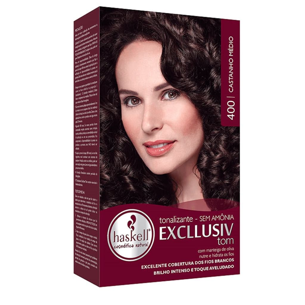 Tonalizante Excllusiv Tom Haskell - Castanho Médio 400
