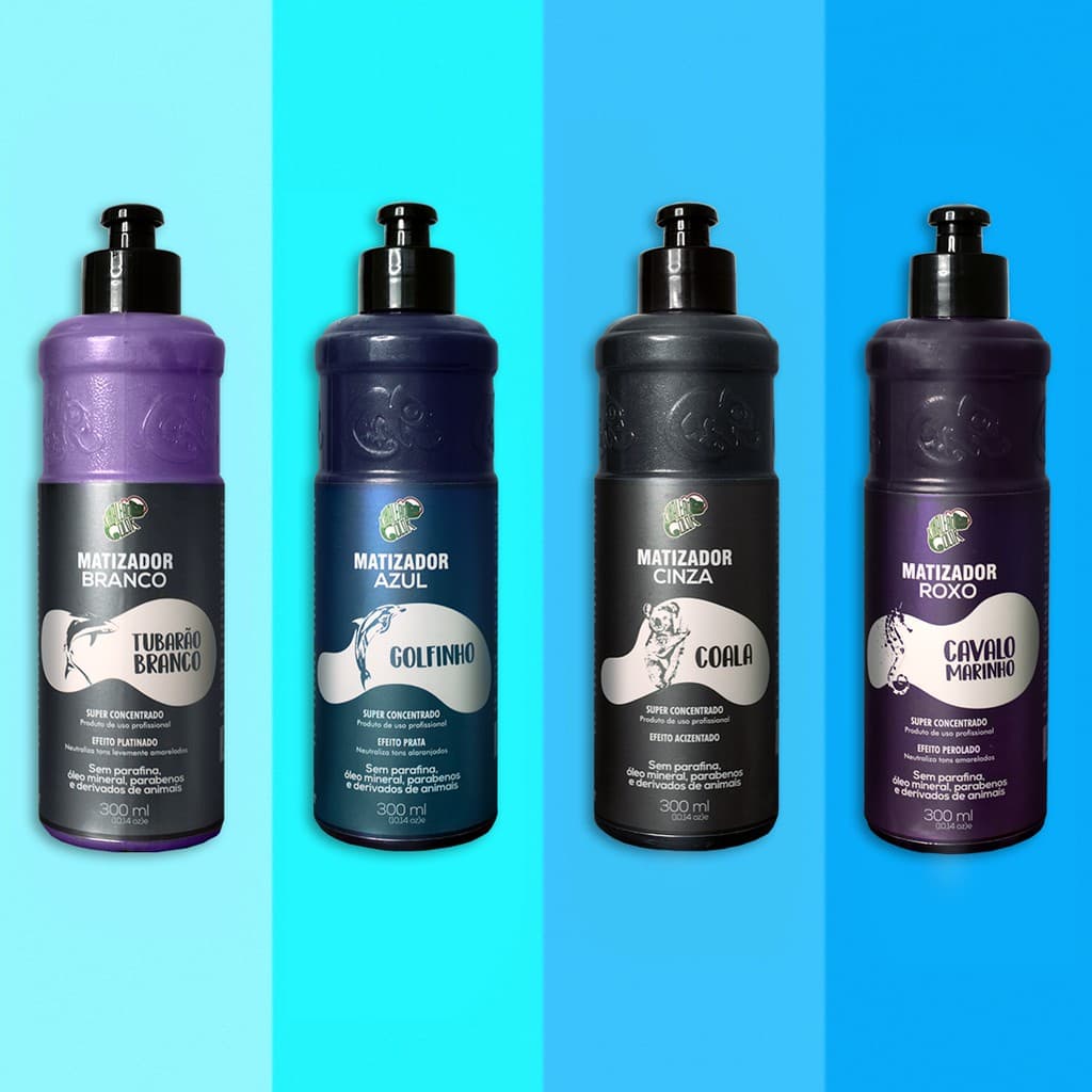 Matizador 300ml Kamaleão Color (Coala, Tubarão branco, cavalo marinho, golfinho)