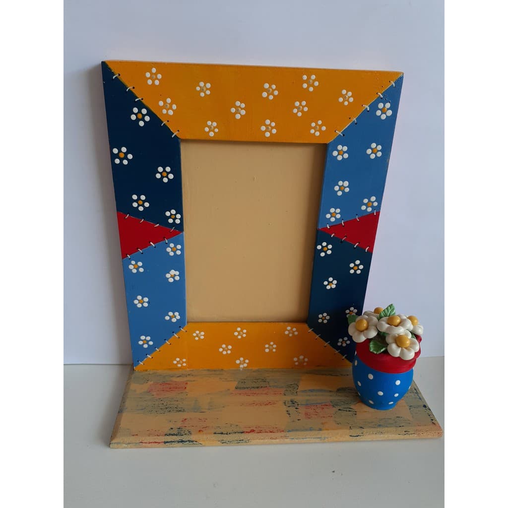 1 Porta retrato 10X15 em MDF Decorado Artesanal