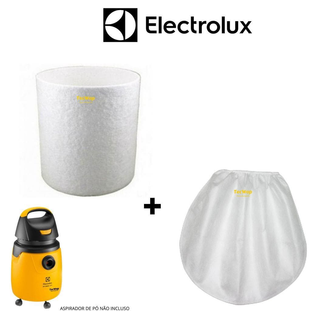 Kit Filtro Para Aspirador Electrolux Gt30n 20n + 01 Pano Filtro