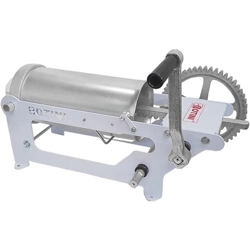 Ensacadeira manual Canhão 8l Botini, aço inoxidável e metal branco