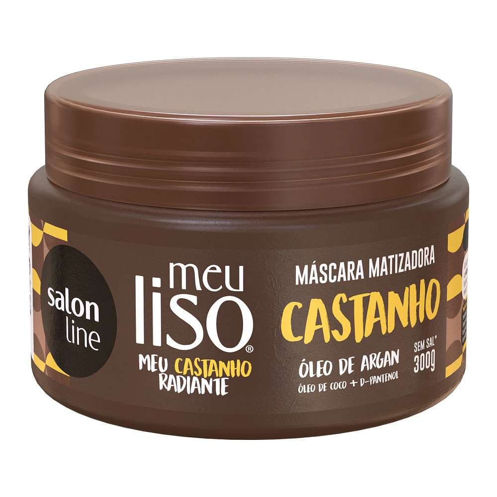 Mascara Matizadora Meu Liso Castanho 300gr