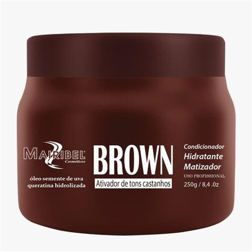 Mairibel Máscara Matizadora Brown / Castanho 250g - Broto Cosméticos