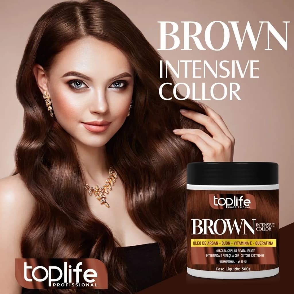 Matizador E Tonalizante Marrom E Castanho Iluminado 500gr