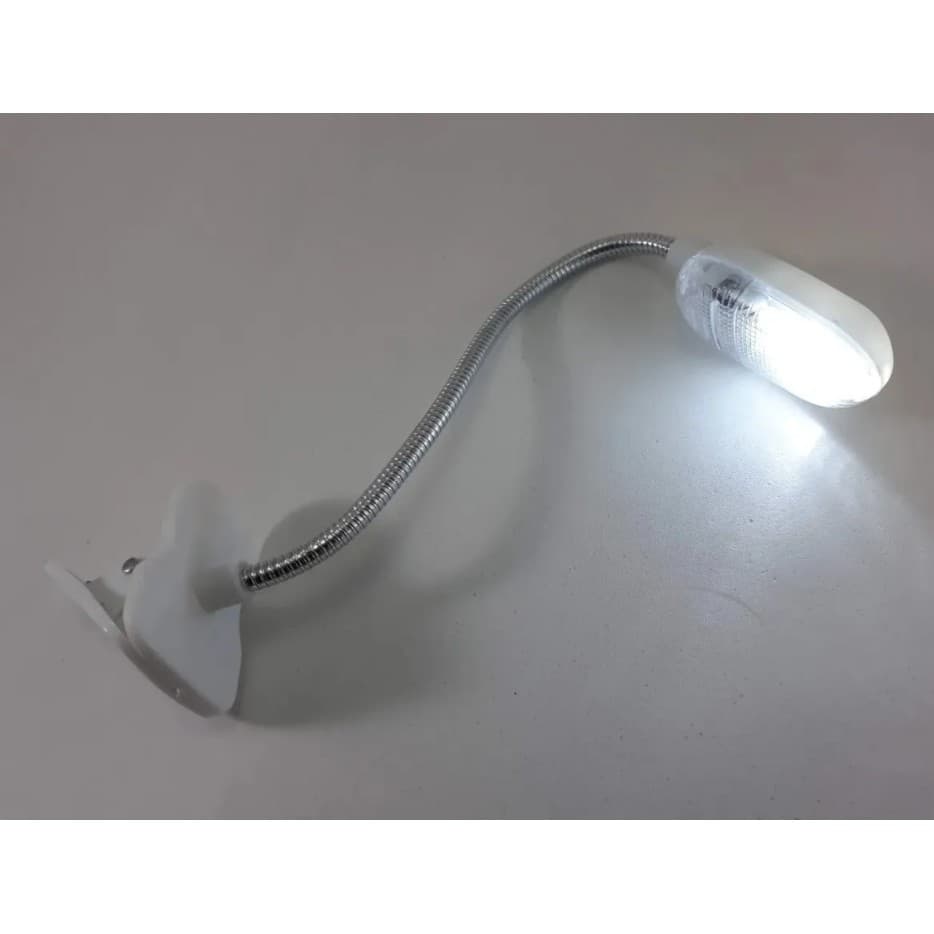Mini Luminária Flexível Para Leitura Led Grampo Clip Mesa Livro Kit Com 10 unidades