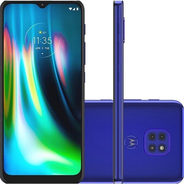 Smartphone Motorola Moto G9 Play 64GB 4G Wi-Fi Tela 6.5 Dual Chip 4GB RAM Câmera Tripla - Exposição