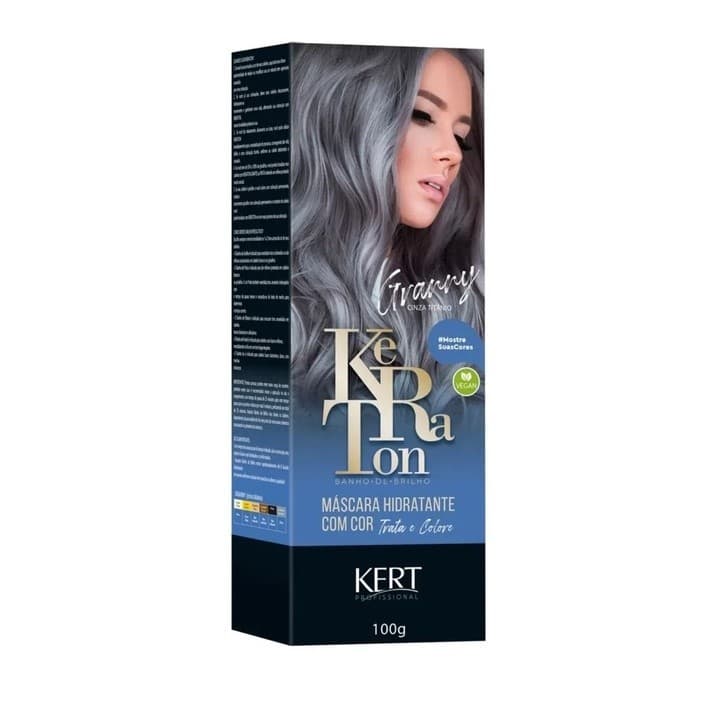 Tonalizante Banho de Brilho Granny Cinza Titânio Keraton Kert 100g