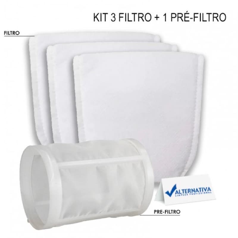 KIT 3 FILTRO + PRE-FILTRO MAKITA PARA ASPIRADORES DCL180-CL100