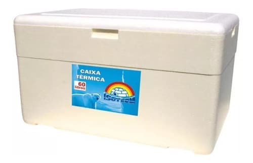 Caixa Térmica Isopor 60 Litros Isoterm - Branco