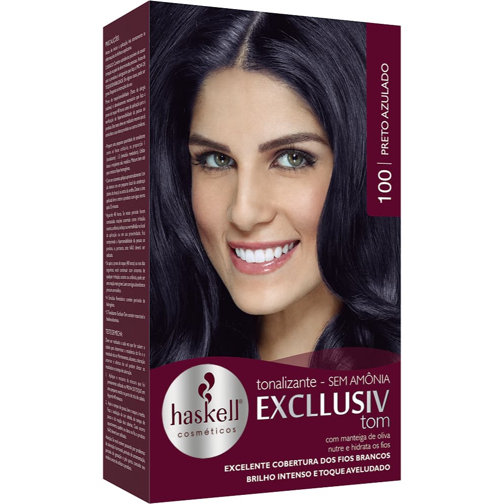 Tonalizante 100 - Preto Azulado Haskell