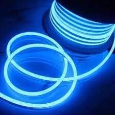 Rolo de fita LED neon azul 50 metros com brilho intenso
