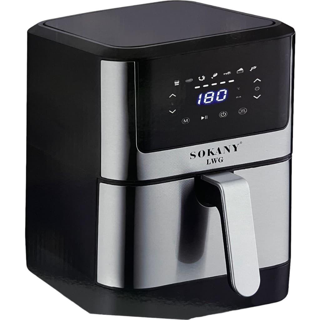 Fritadeira Air Fryer Elétrica Digital Touch 7 Litros Premium Sokany