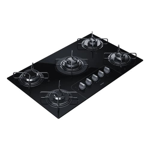 Cooktop Fogão A Gás 73x46cm 5 Bocas Vidro Bivolt - Consul