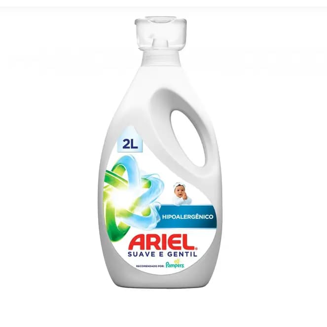 Sabão Líquido Ariel Hipoalergênico Suave e Gentil  - Concentrado 2L