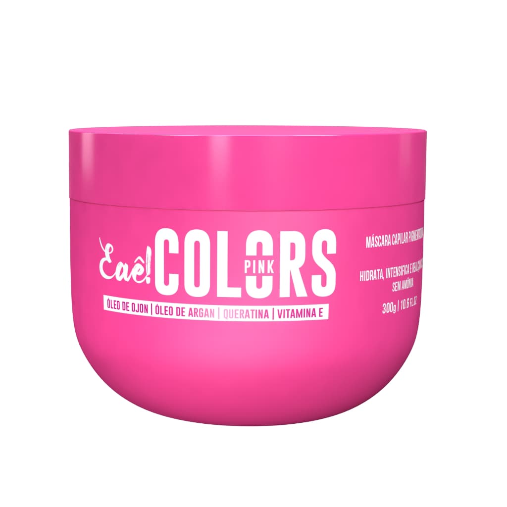 Mascara Tonalizante e Matizadora Pigmentante Pink(Rosa) 300g Brilho Intenso Eaê! Colors