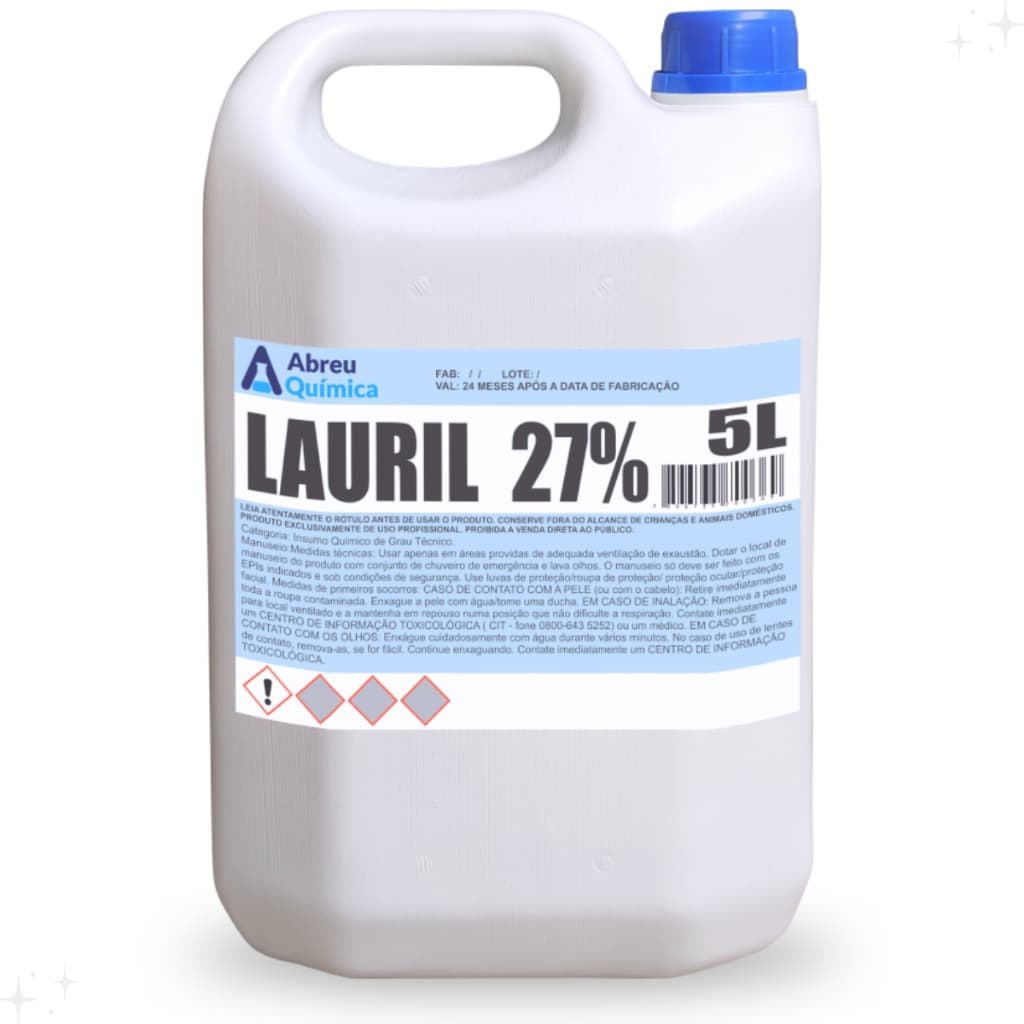 Lauril líquido 27% ( alta qualidade) para detergentes, sabonetes e sabões líquidos.