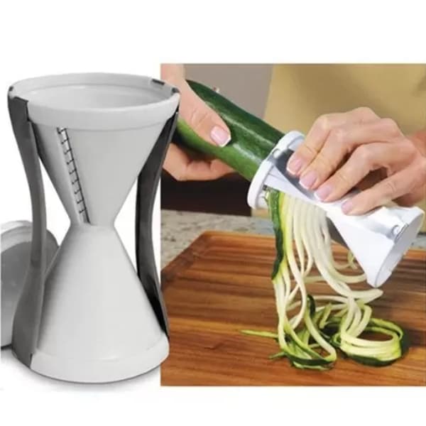 Descascador Legumes Espiral Fita Fatiador Cortador Modelador