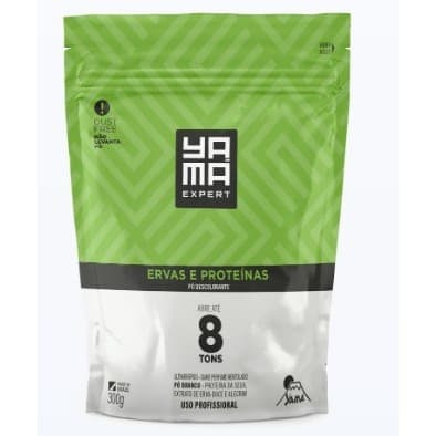 Pó Descolorante Ultra Rápido Ervas e Proteínas Dust Free Pó Branco 300g - Yamá