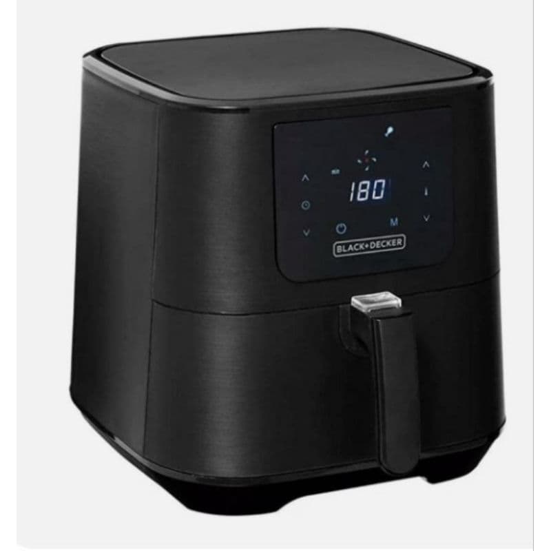 Fritadeira Black+Decker preta com display digital