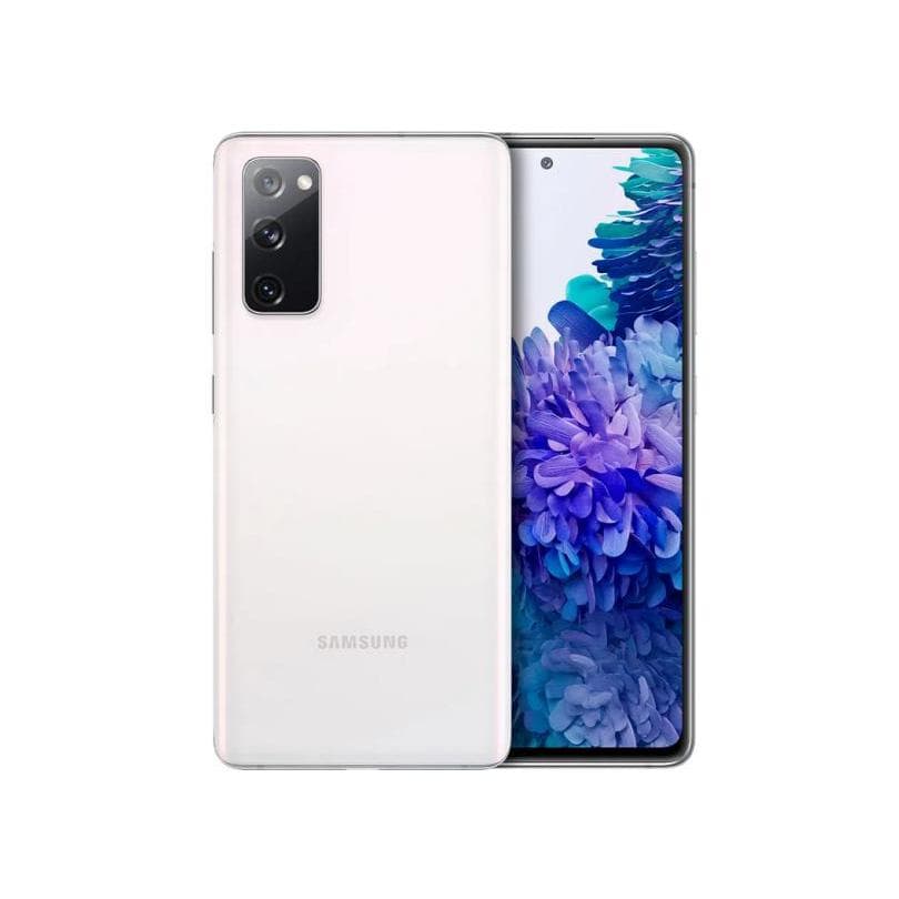 Smartphone Samsung Galaxy S20 FE 5G cor branca com câmera tripla