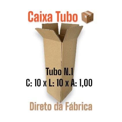 Caixa de Papelão Tubo 10x10x100 para Transportes em Geral