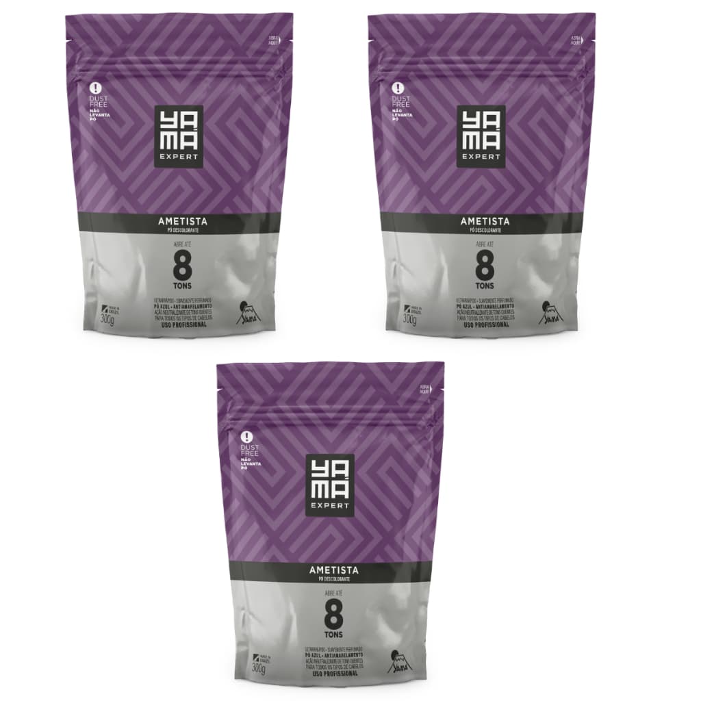 Pó Descolorante Ametista Refil 300g 3 Und