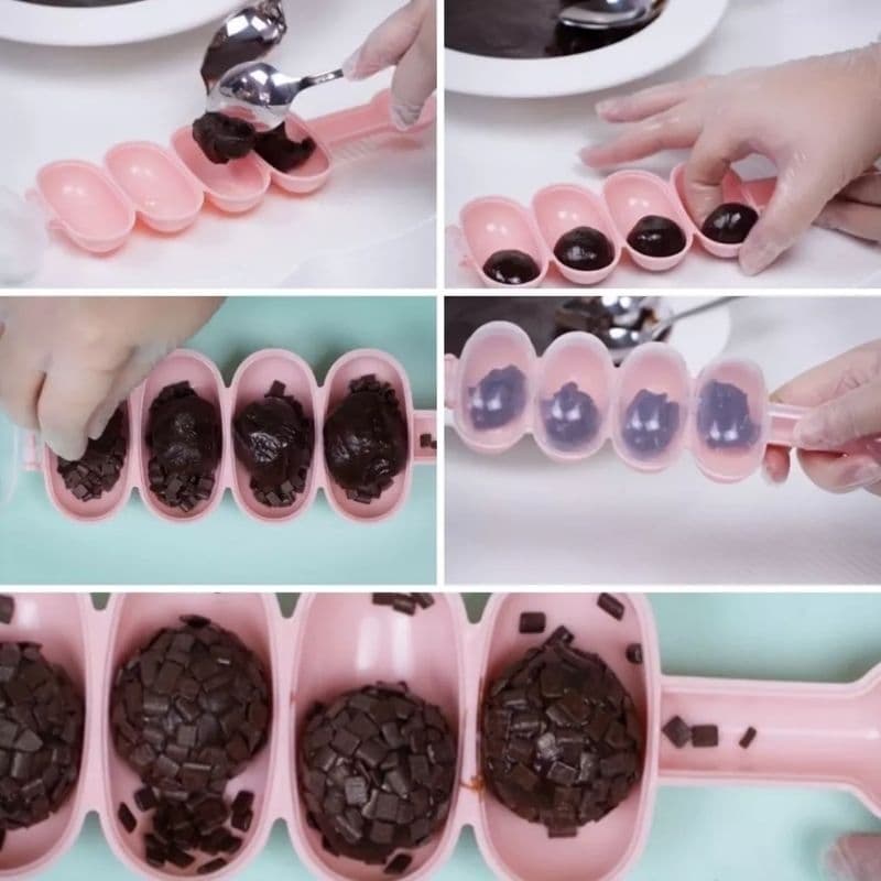 Enrolador Boleador Modelador Brigadeiro Beijinho Doce Arroz Sushi Forma Doce Gourmet Festas