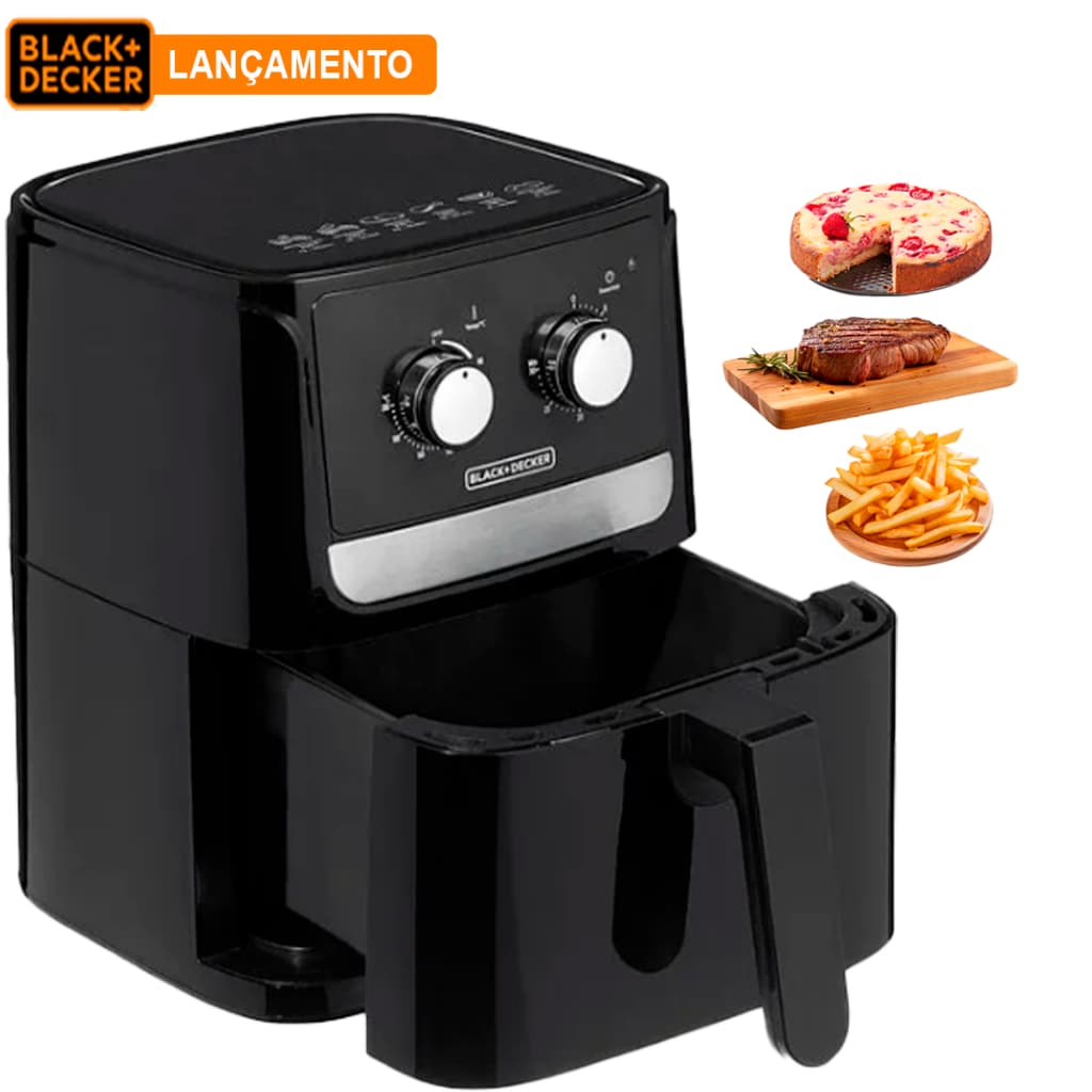 Fritadeira Elétrica sem Óleo Grande Air Fryer AFM4 Black&Decker 4,5 Litros 110/127v ou 220v