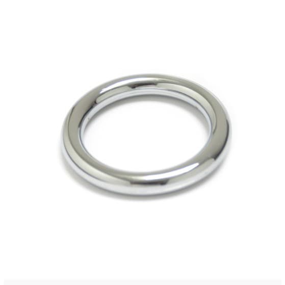 Argola metálica cromada para varão de cortina, 28mm, 50 peças