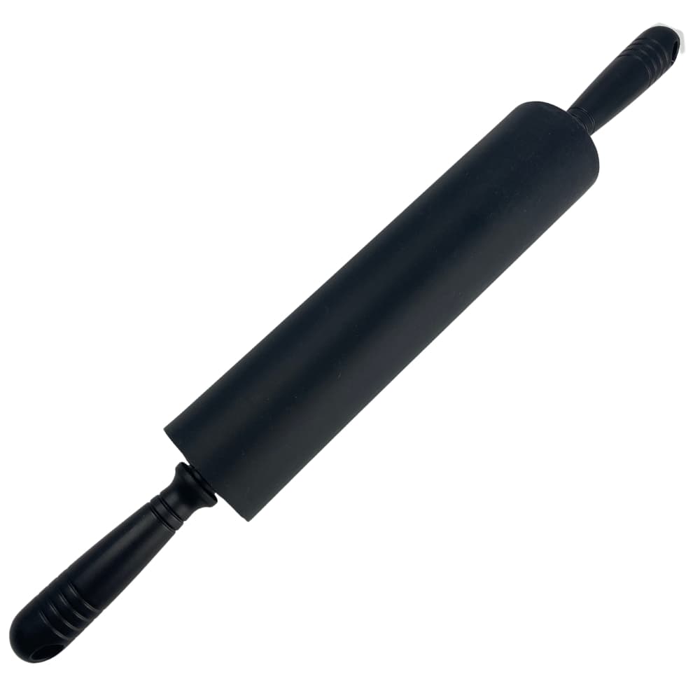Rolo Grande Abridor de Massa Pizza 52 cm Em Silicone Antiaderente Preto