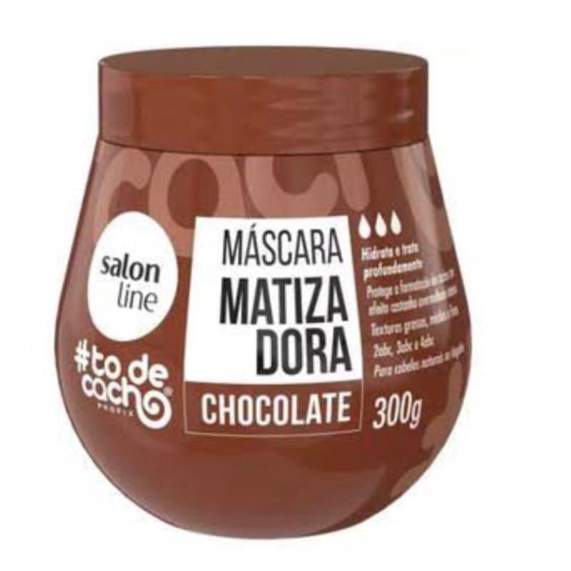 Máscara Matizadora Chocolate 300G to de cacho - Salon Line