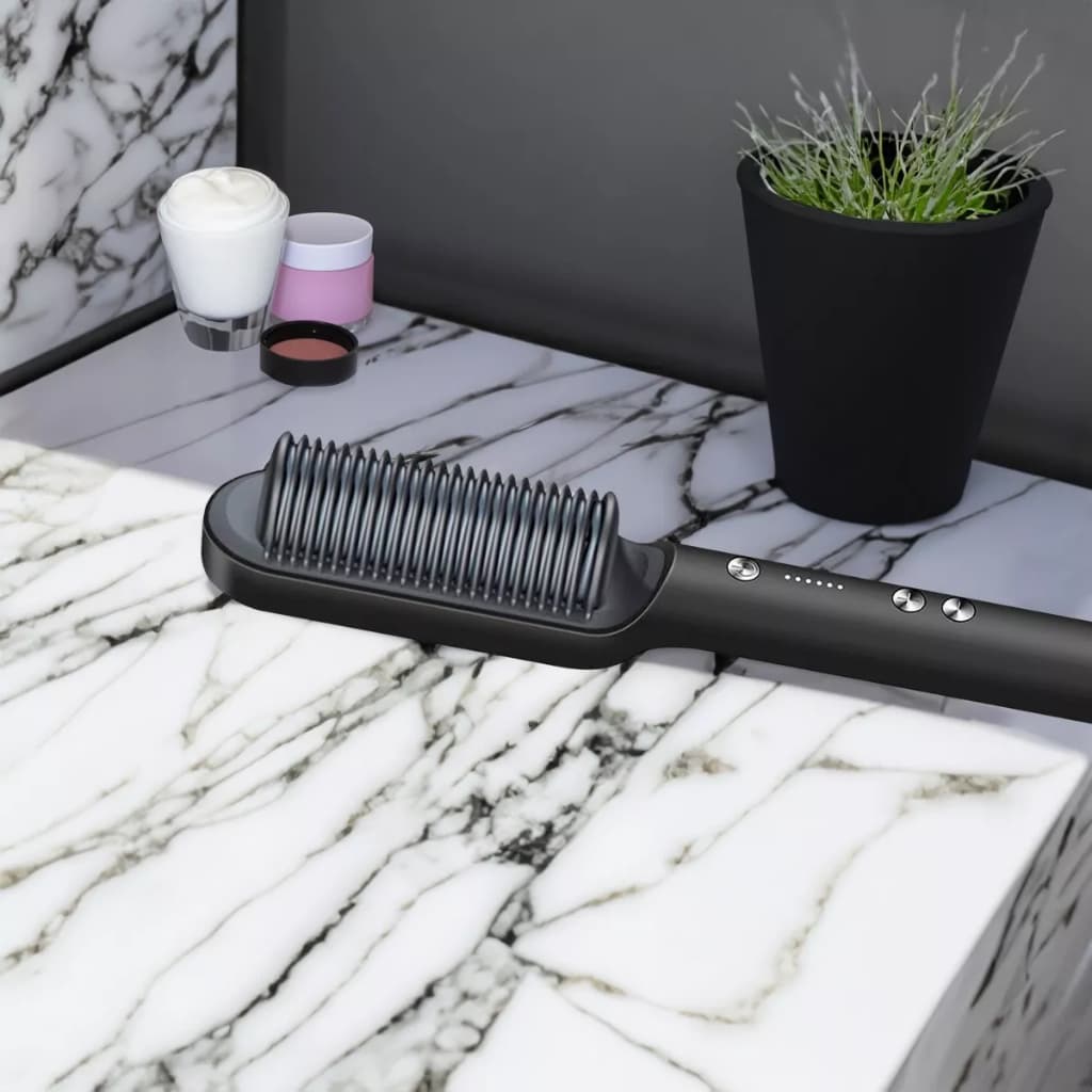 Escova Alisadora 5 Em 1: Sua Aliada Na Rotina Escova Elétrica Alisadora Secador Chapinha de Cabelos Escova Secadora Tipo TAIFF escova 5 em 1 qualidade premium TOP  Escova Alisadora 5 Em 1 Temperatura Ajustável Bivolt Full Escova Alisadora De Cabelo 5 Em 1