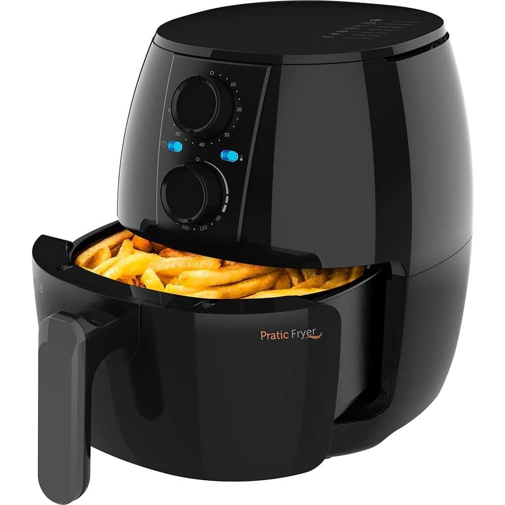 Fritadeira Elétrica Air Fryer Cadence Pratic FRT515 3 Litros Preta 110V 1250w Sem Óleo Grade Timer
