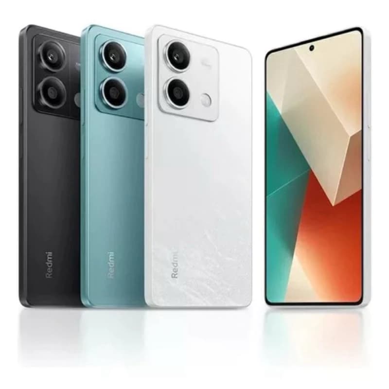 Xiaomi Redmi Note 13 Pro 5G 256GB 8GB RAM - Envio Imediato - Smartphone em preto, turquesa e branco