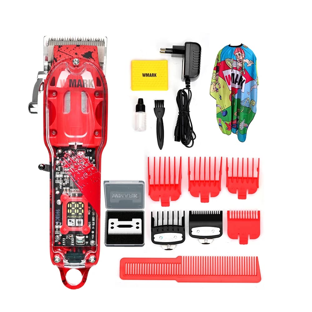 WMARK NG-320 Máquina de corte de cabelo recarregável Nova máquina de cortar cabelo Homem barbeador Aparador de barba Aparador de cabelo profissional sem fio