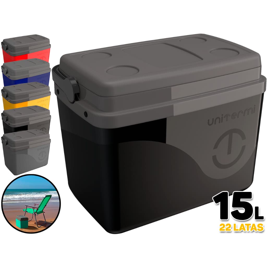 Caixa Térmica Cooler Bolsa 15 Litros Floripa Para Praia Camping Viagem Com Alça 22 Latas Termolar Cores Variadas