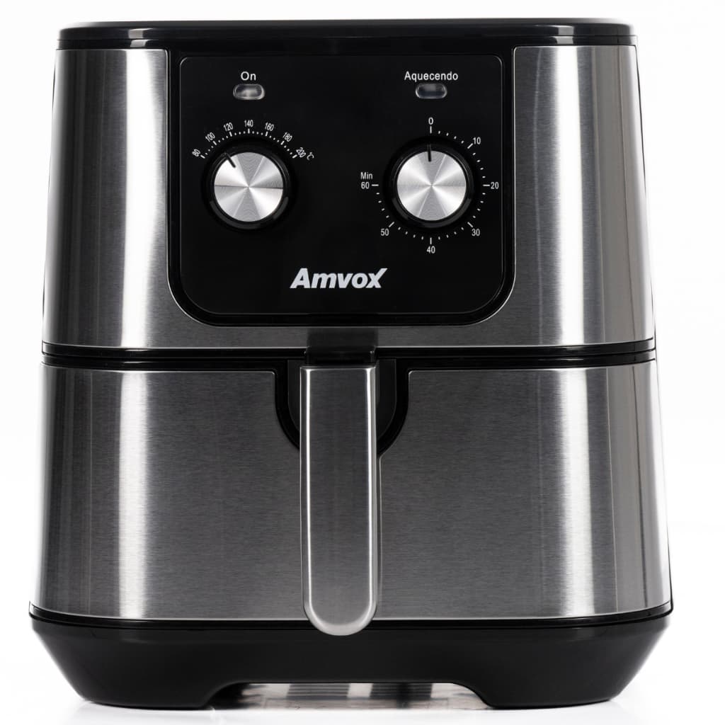 Fritadeira Sem Óleo Air Fryer Amvox ARF 1255 M INOX 1700W