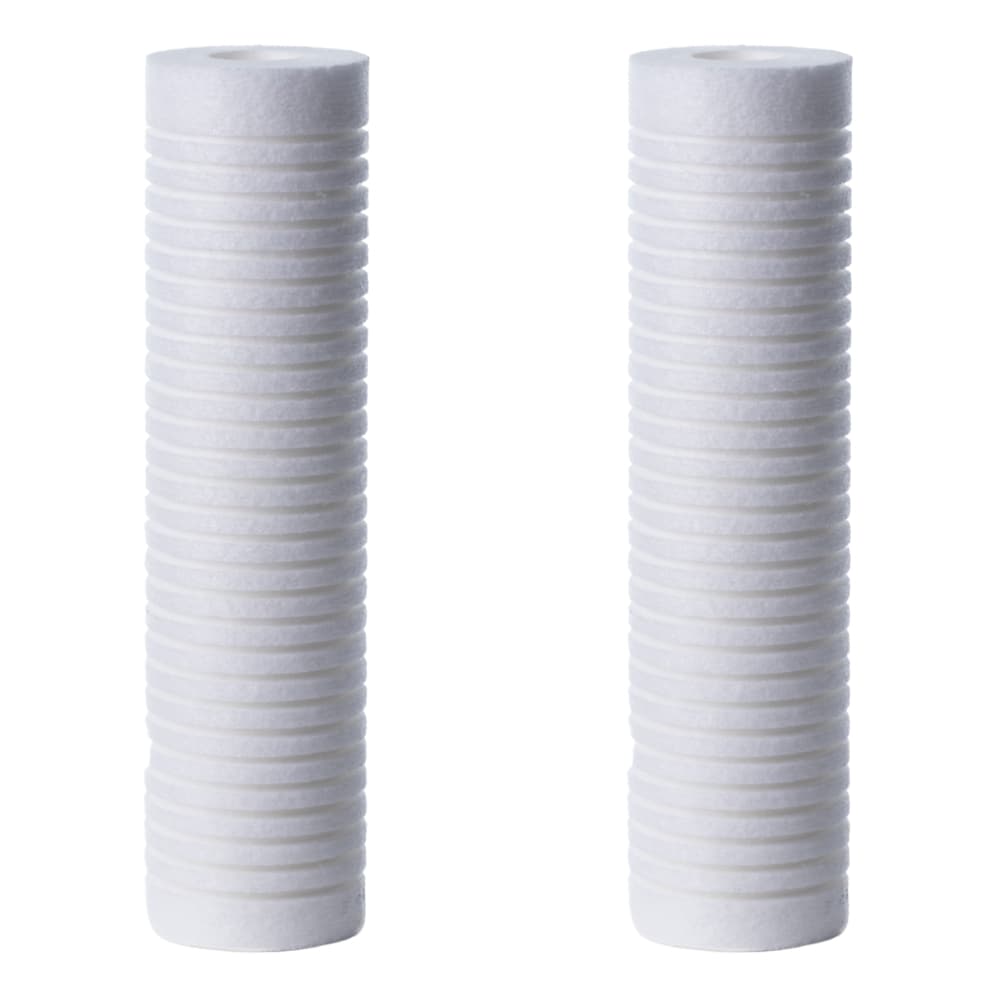 Kit com 2 filtros de refil brancos para filtro de caixa d'água Aquaplus