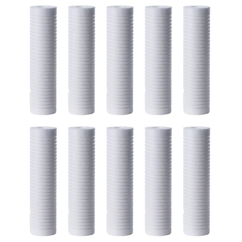 Kit com 10 Filtro Refil 9.3/4'' Polipropileno 25 Micra - Aquaplus
