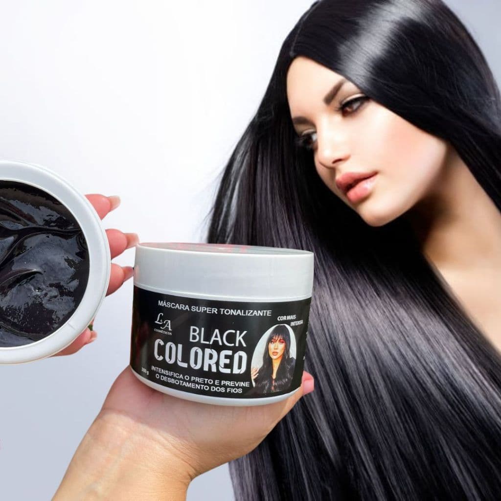 Tonalizante Preto Azulado, Intenso - S/ Amônia - Resultado 100% Natural La cosméticos 300g